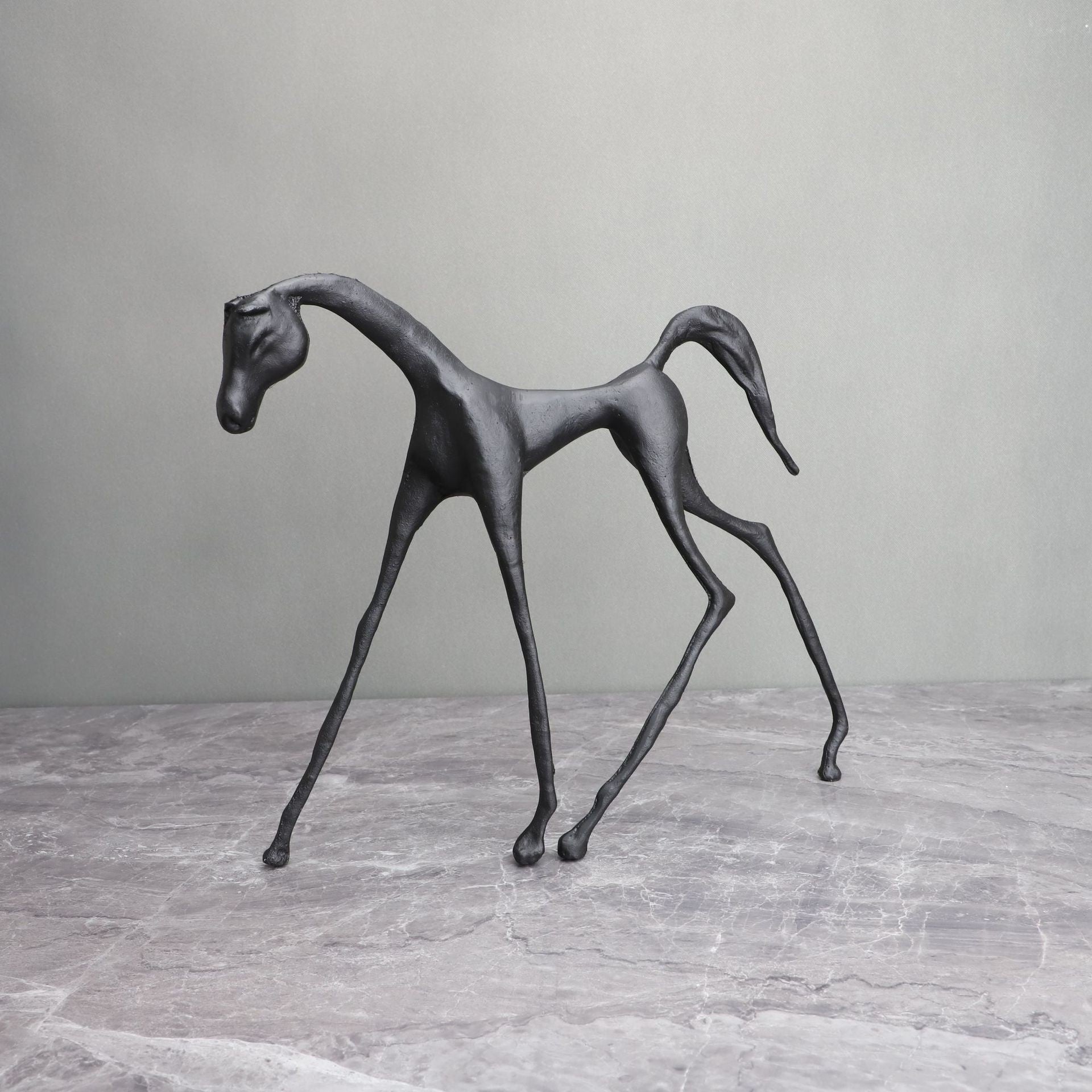 Nordic Creative Cast Iron Horse Shape Hallway Ornament
