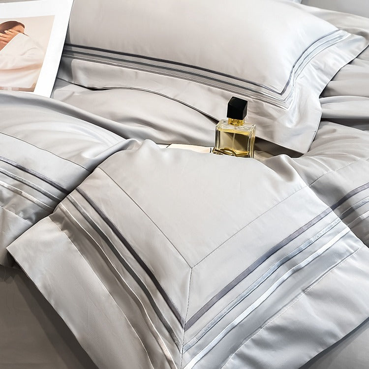 Generous Queen or King Premium Cotton Four-piece Bedding Set
