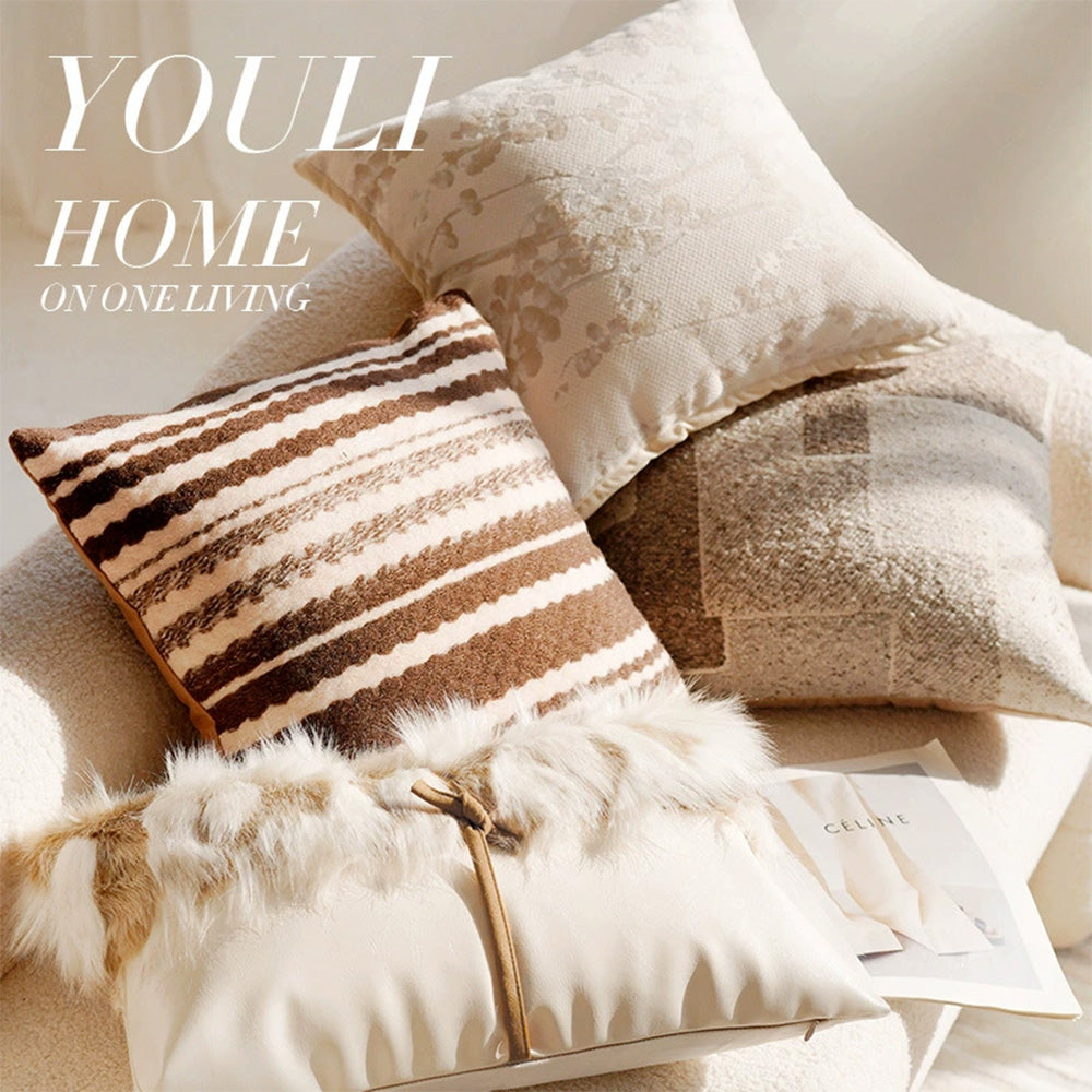 Laredo Nordic Jacquard Woven Throw Pillow Cover