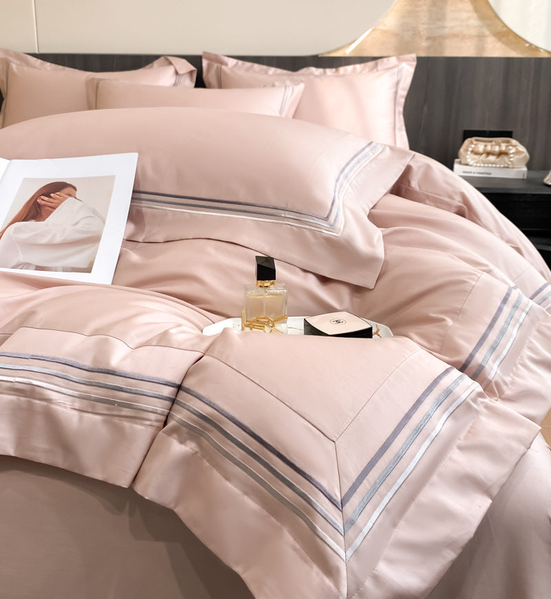 Generous Queen or King Premium Cotton Four-piece Bedding Set