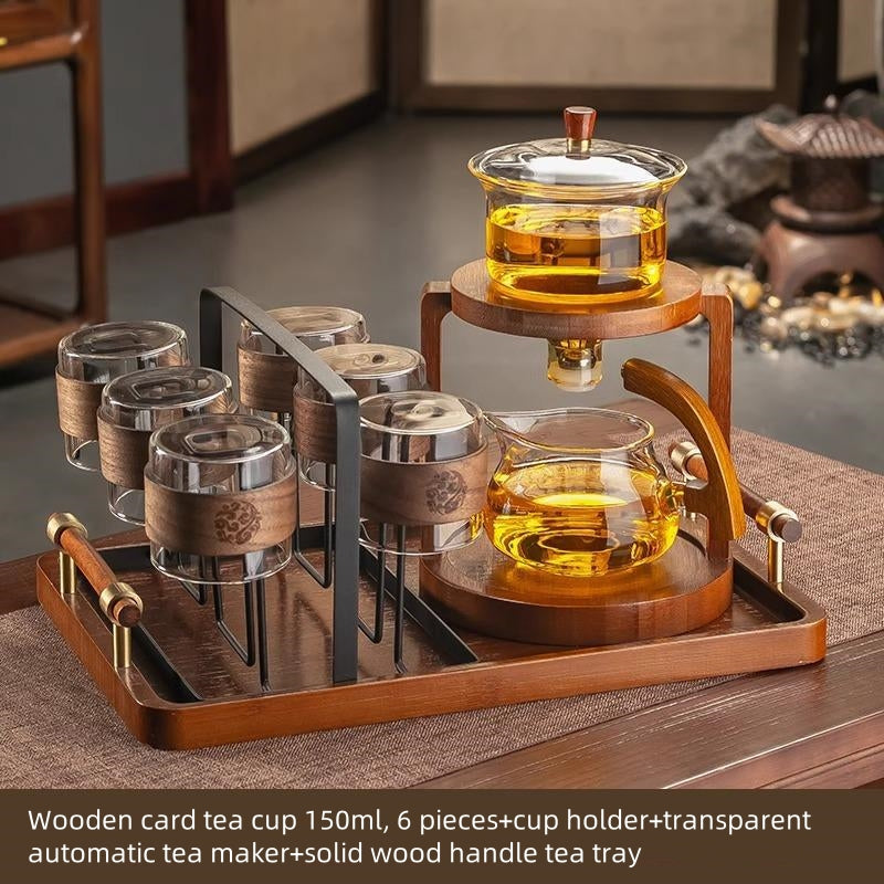 Ranch Morning Tea Set - Glass Pot + 6 Cups and Serving Tray