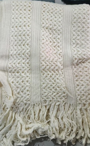 Cozy ranch waffle throw